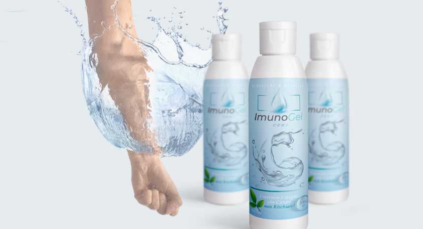 Imunogel, gel disinfettante mani contro virus, infezioni e batteri